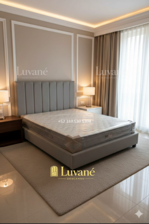 Linea Serena Bubuk Gris Combo Cama - Colección Linea Serena